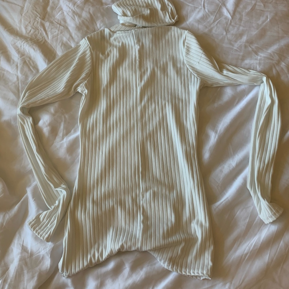 white turtleneck shirt